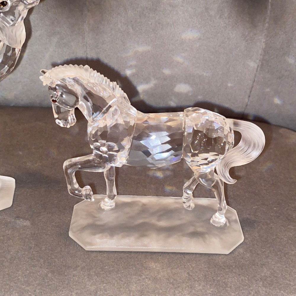 Swarovski Arabian Stallion Vintage Crystal Horse Figurine Statue